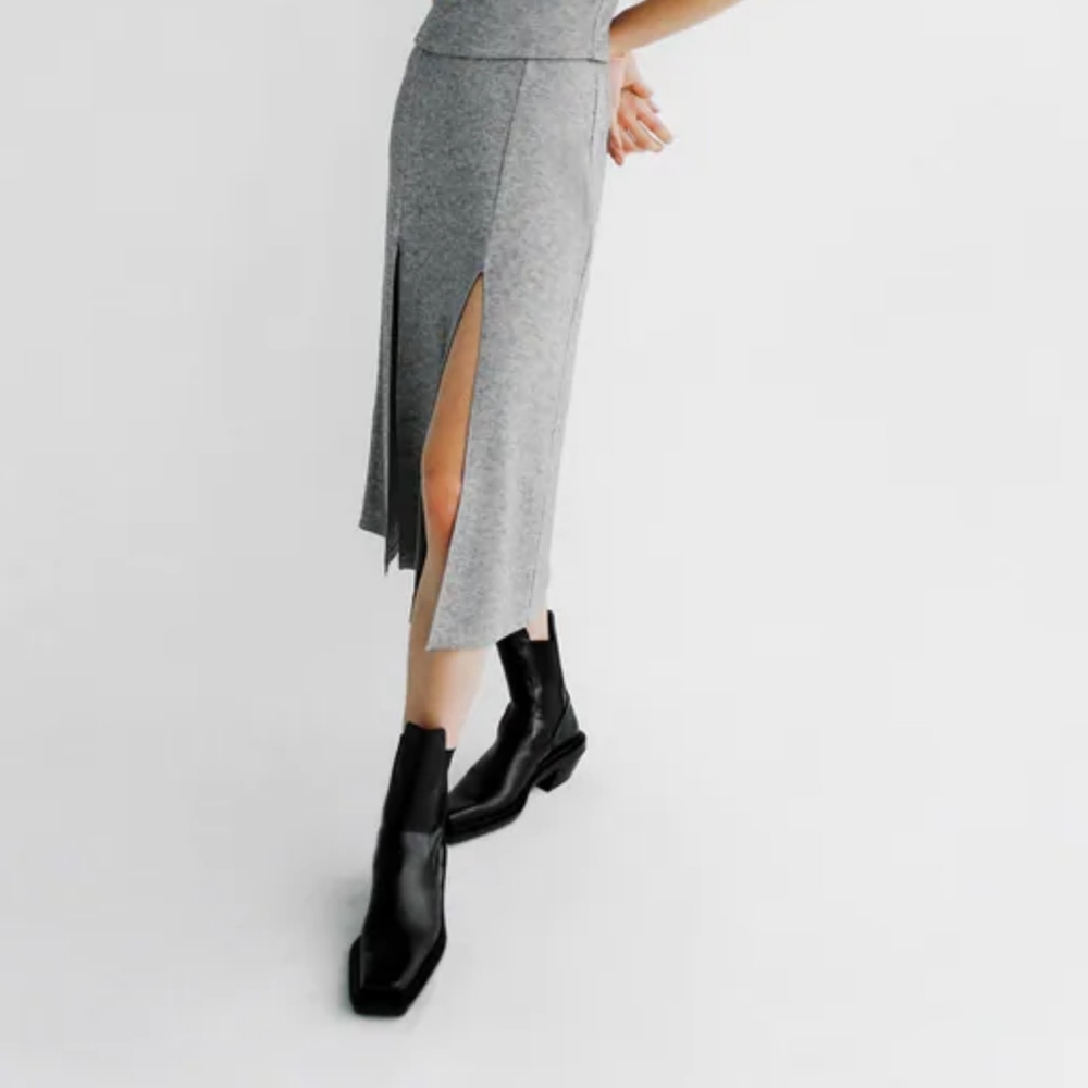 Zara knit midi skirt